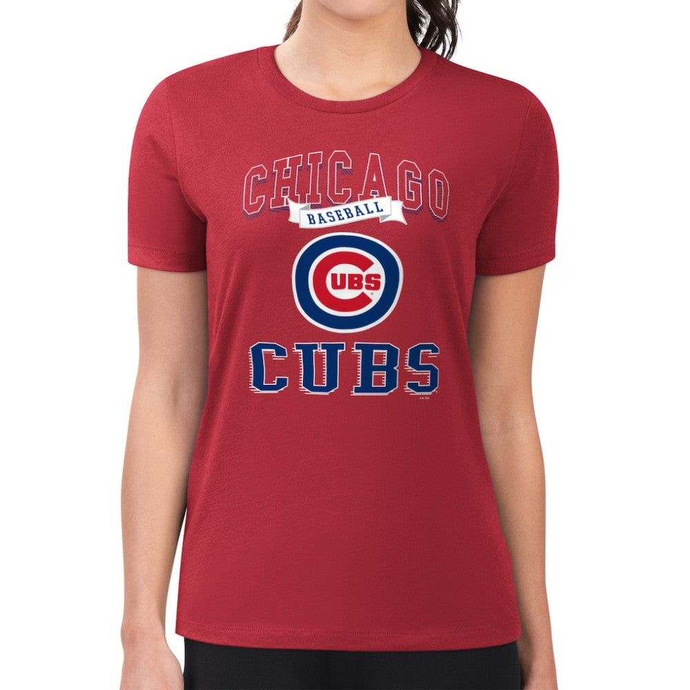 Chicago Cubs G-III 4Her by Carl Banks Women's Super-Slim Fit Lightweight Team Logo Graphic T-Shirt Online