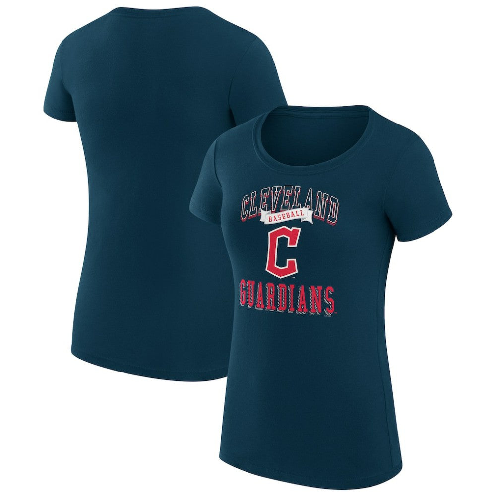 Cleveland Guardians G-III 4Her by Carl Banks Women's Super-Slim Fit Lightweight Team Logo Graphic T-Shirt Discount