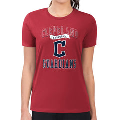 Cleveland Guardians G-III 4Her by Carl Banks Women's Super-Slim Fit Lightweight Team Logo Graphic T-Shirt Discount