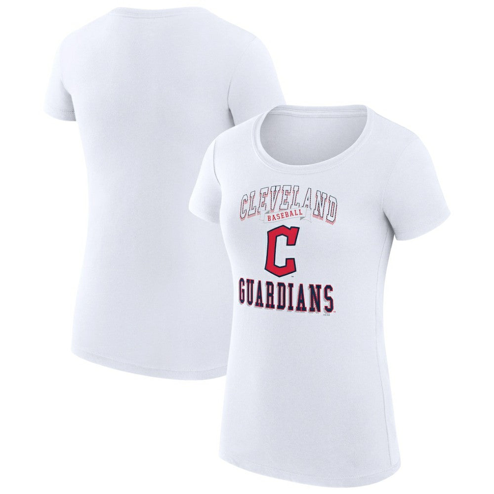Cleveland Guardians G-III 4Her by Carl Banks Women's Super-Slim Fit Lightweight Team Logo Graphic T-Shirt Outlet