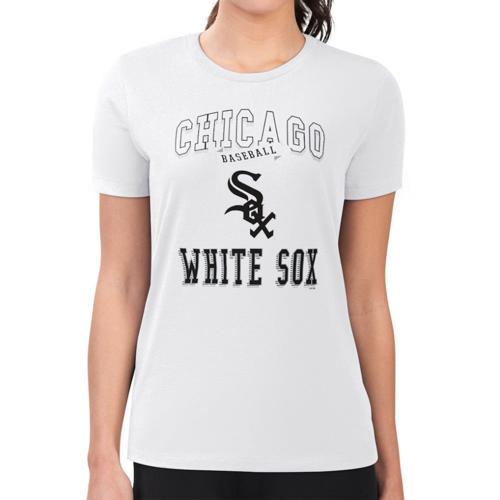 Chicago White Sox G-III 4Her by Carl Banks Women's Super-Slim Fit Lightweight Team Logo Graphic T-Shirt Discount