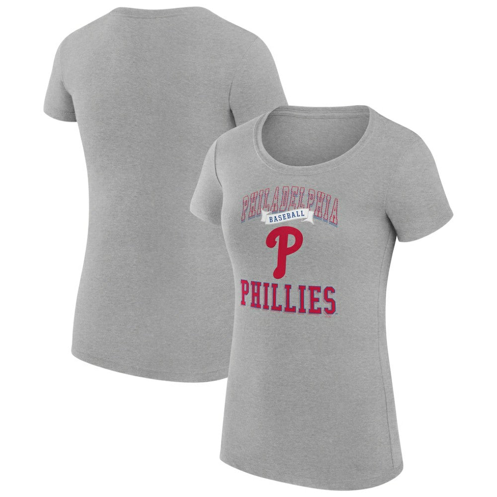 Philadelphia Phillies G-III 4Her by Carl Banks Women's Super-Slim Fit Lightweight Team Logo Graphic T-Shirt Outlet