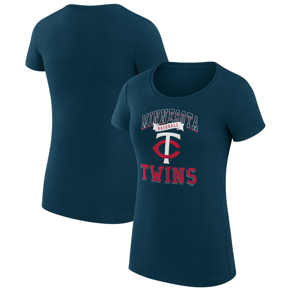 Minnesota Twins G-III 4Her by Carl Banks Women's Super-Slim Fit Lightweight Team Logo Graphic T-Shirt Discount