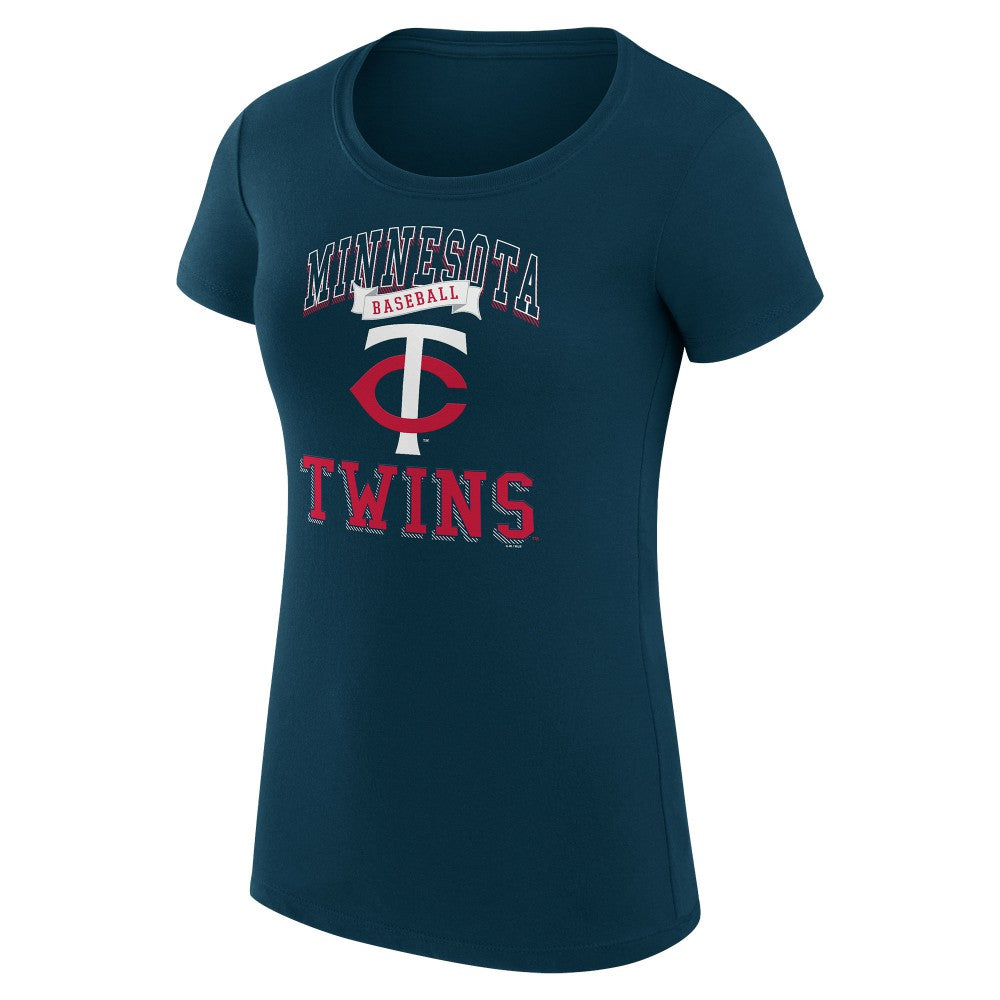 Minnesota Twins G-III 4Her by Carl Banks Women's Super-Slim Fit Lightweight Team Logo Graphic T-Shirt Discount