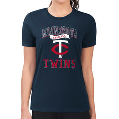 Minnesota Twins G-III 4Her by Carl Banks Women's Super-Slim Fit Lightweight Team Logo Graphic T-Shirt Discount