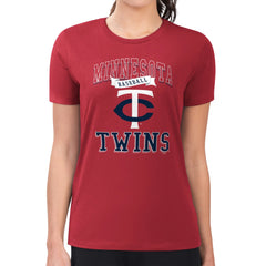 Minnesota Twins G-III 4Her by Carl Banks Women's Super-Slim Fit Lightweight Team Logo Graphic T-Shirt Near Me