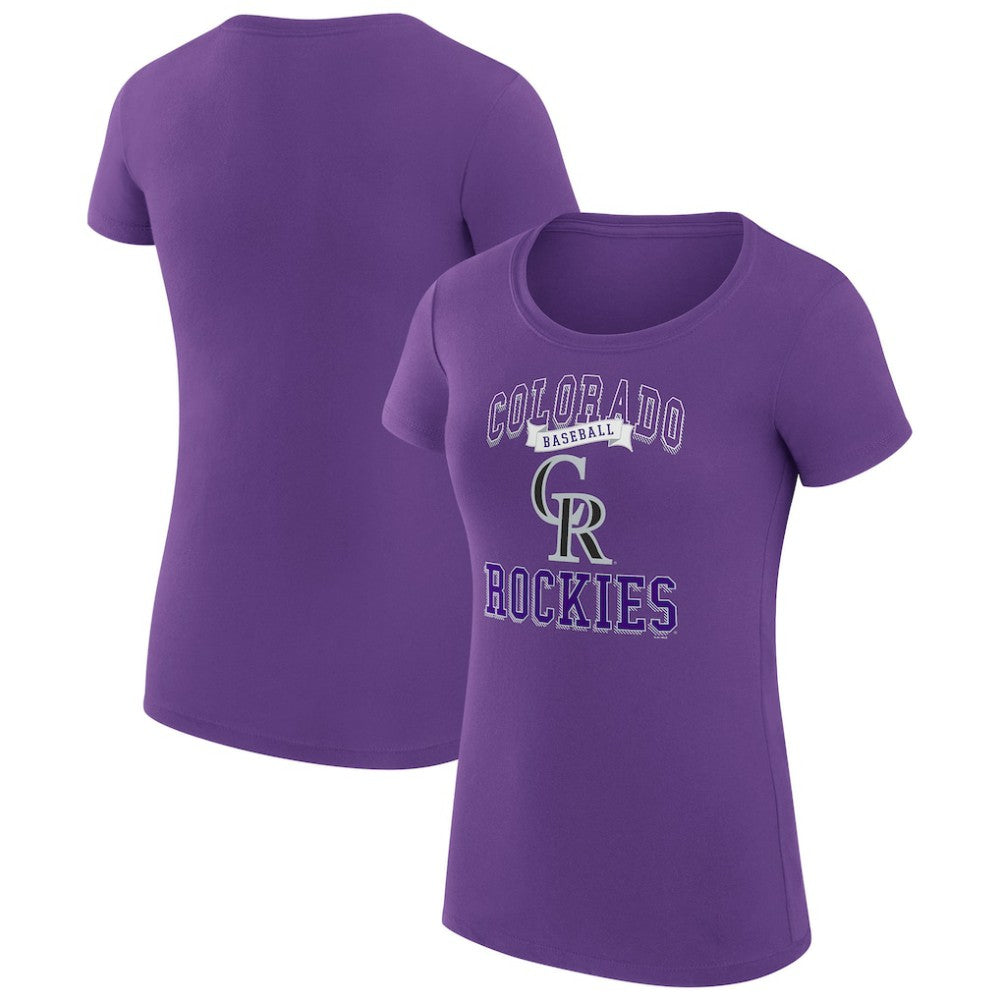 Colorado Rockies G-III 4Her by Carl Banks Women's Super-Slim Fit Lightweight Team Logo Graphic T-Shirt Online