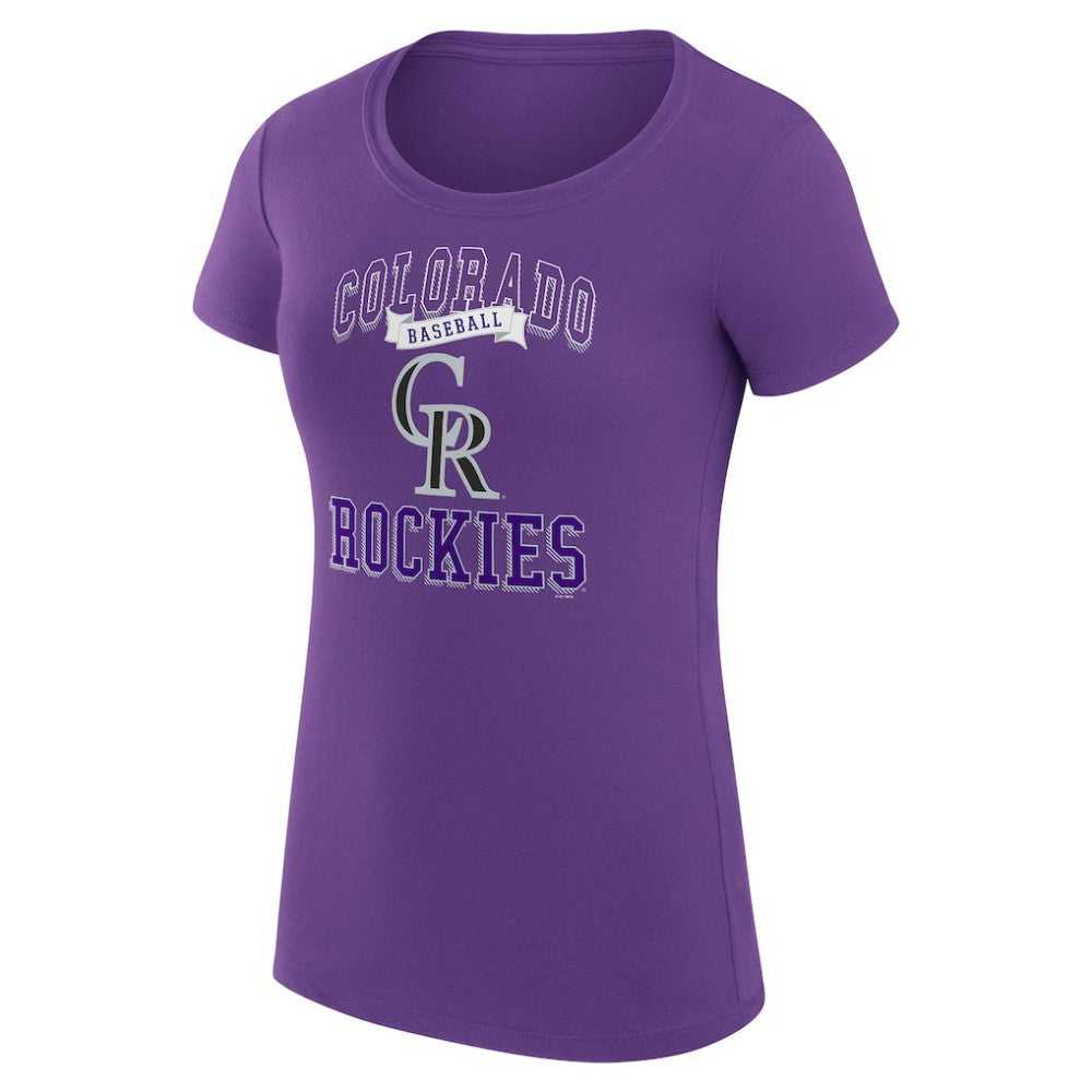 Colorado Rockies G-III 4Her by Carl Banks Women's Super-Slim Fit Lightweight Team Logo Graphic T-Shirt Online