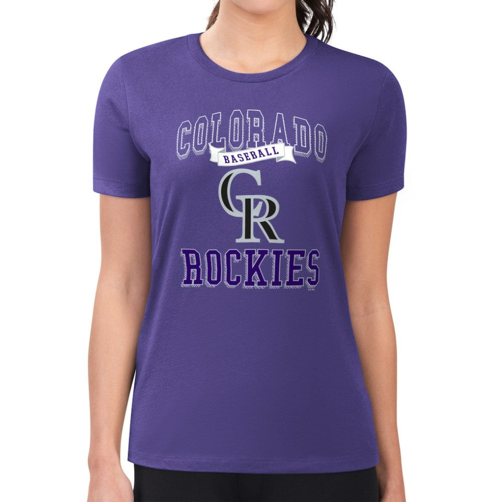Colorado Rockies G-III 4Her by Carl Banks Women's Super-Slim Fit Lightweight Team Logo Graphic T-Shirt Online