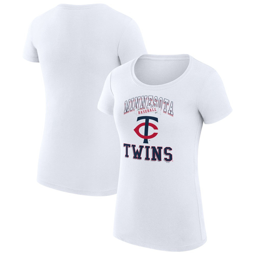 Minnesota Twins G-III 4Her by Carl Banks Women's Super-Slim Fit Lightweight Team Logo Graphic T-Shirt Outlet