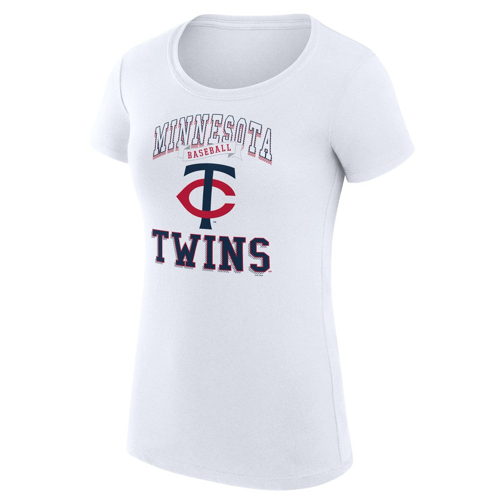 Minnesota Twins G-III 4Her by Carl Banks Women's Super-Slim Fit Lightweight Team Logo Graphic T-Shirt Outlet