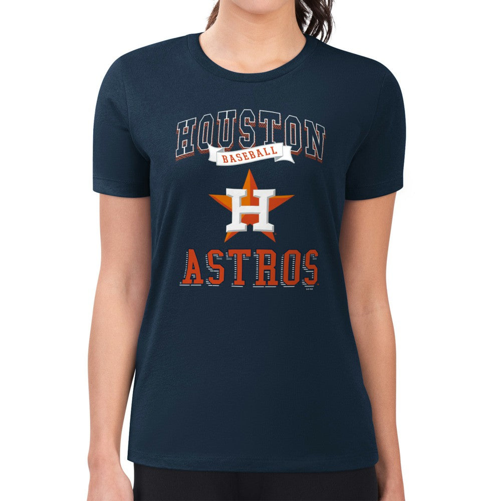 Houston Astros G-III 4Her by Carl Banks Women's Super-Slim Fit Lightweight Team Logo Graphic T-Shirt for sale