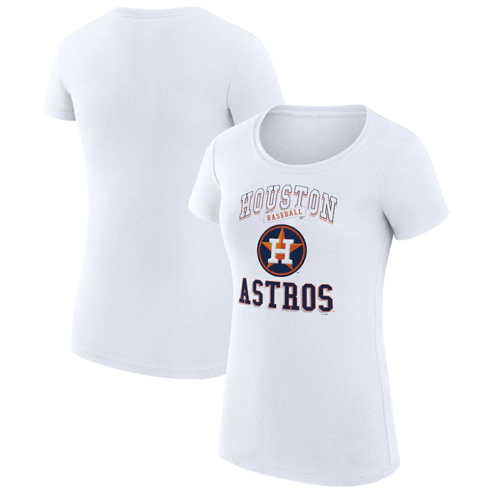 Houston Astros G-III 4Her by Carl Banks Women's Super-Slim Fit Lightweight Team Logo Graphic T-Shirt Outlet