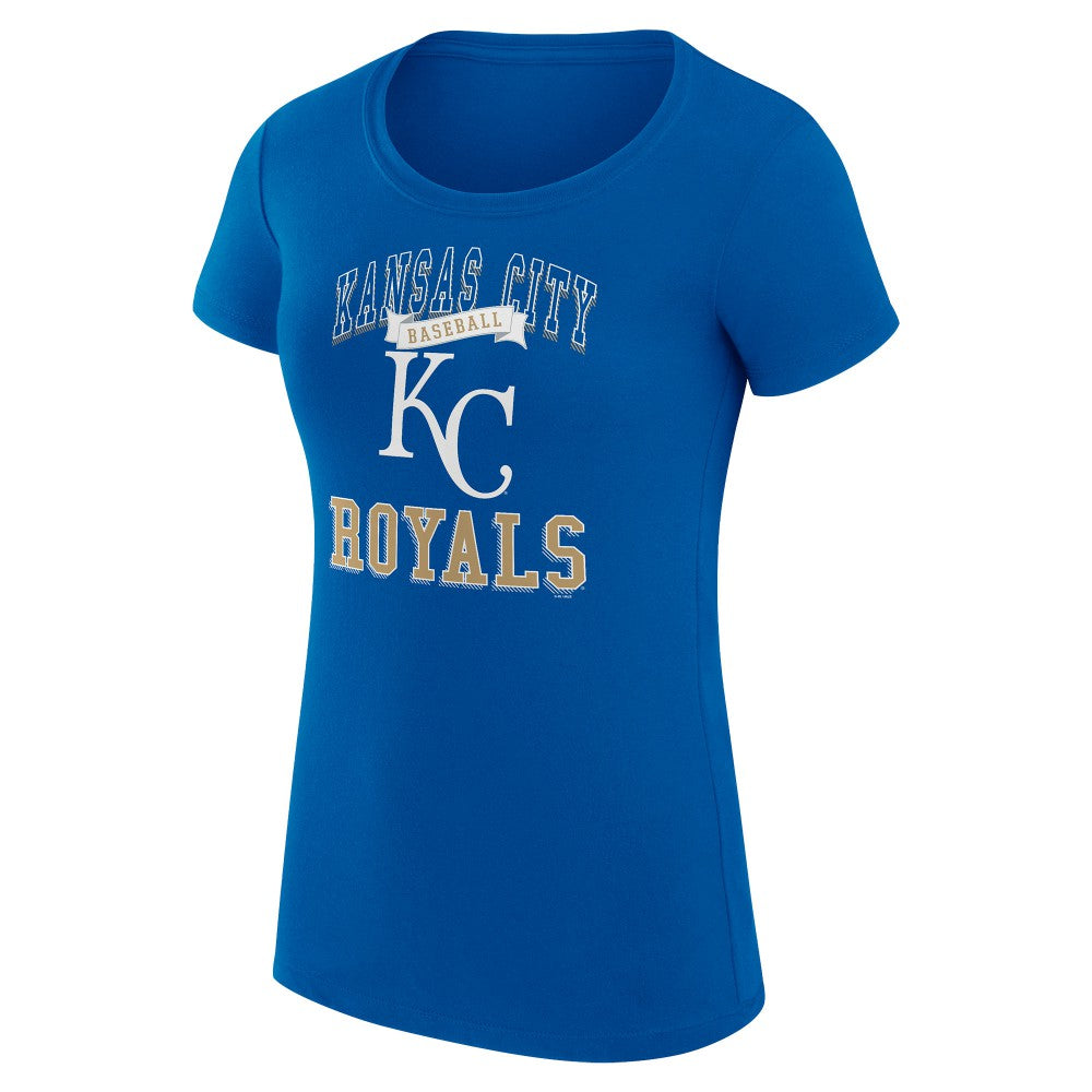 Kansas City Royals G-III 4Her by Carl Banks Women's Super-Slim Fit Lightweight Team Logo Graphic T-Shirt Outlet
