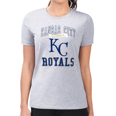 Kansas City Royals G-III 4Her by Carl Banks Women's Super-Slim Fit Lightweight Team Logo Graphic T-Shirt Online