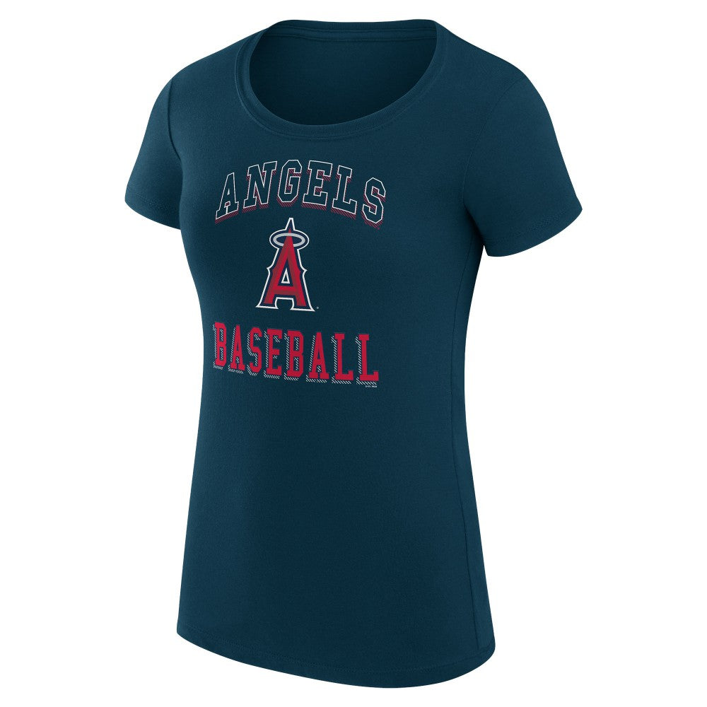 Los Angeles Angels G-III 4Her by Carl Banks Women's Super-Slim Fit Lightweight Team Logo Graphic T-Shirt for sale