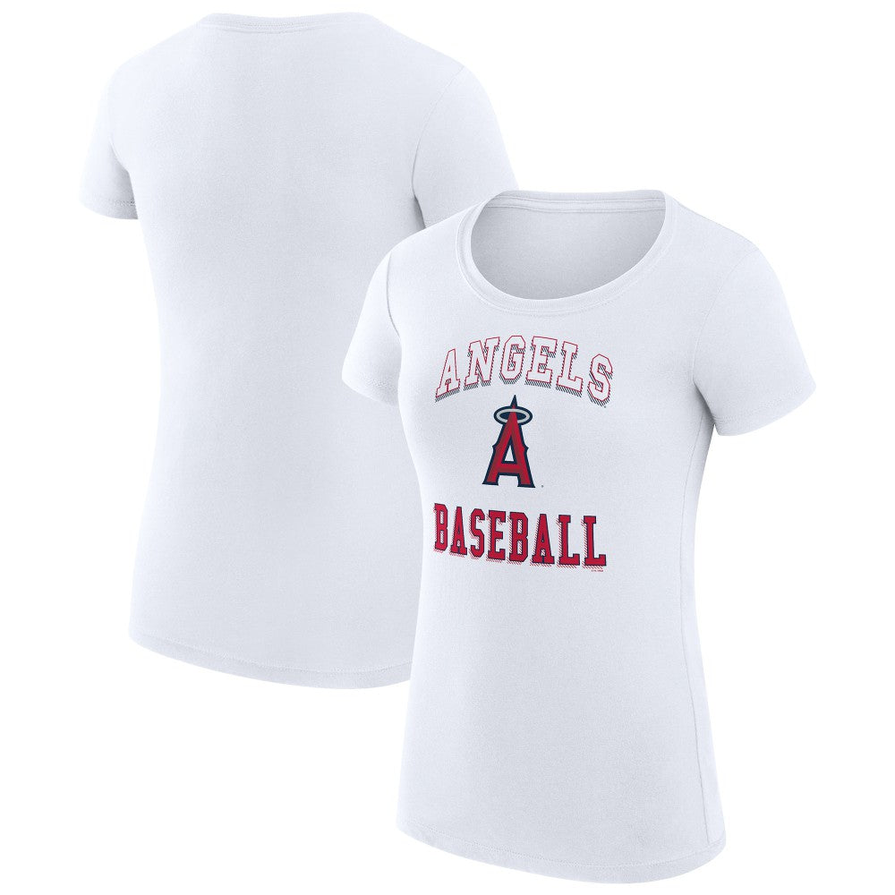 Los Angeles Angels G-III 4Her by Carl Banks Women's Super-Slim Fit Lightweight Team Logo Graphic T-Shirt Sale