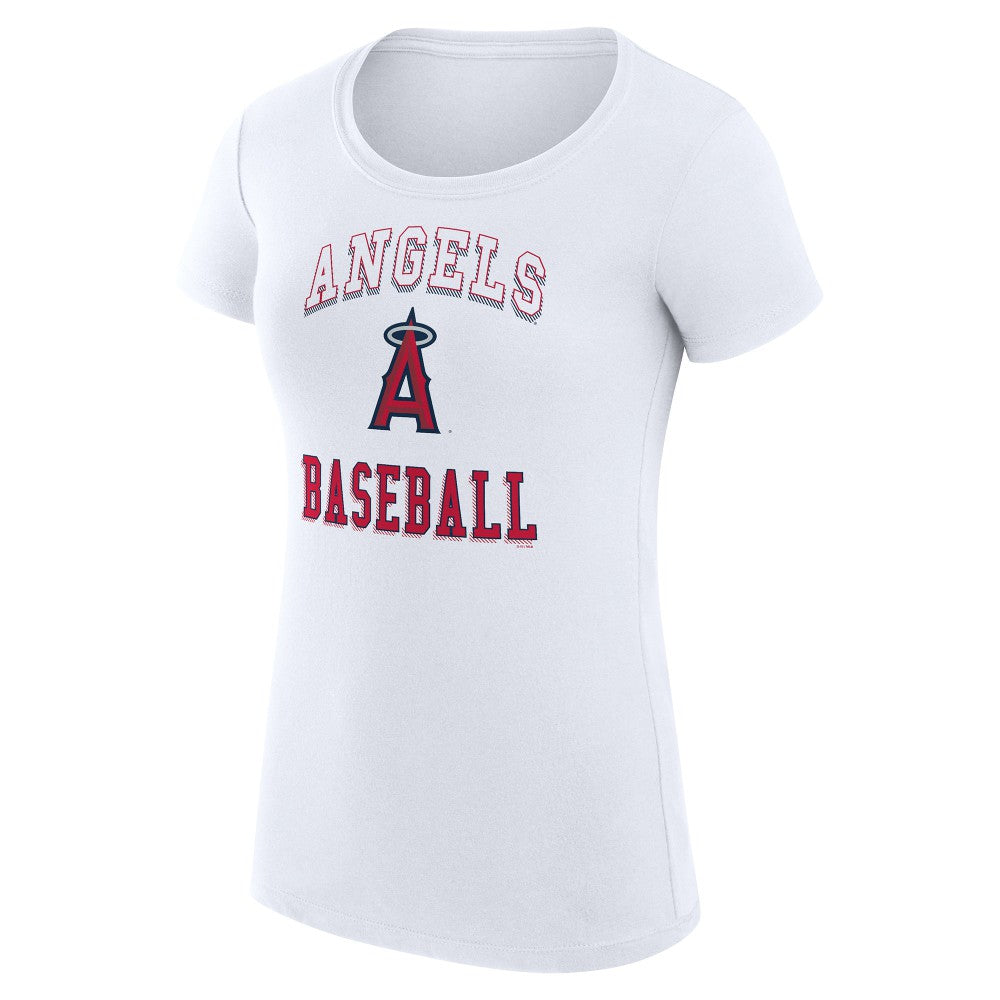Los Angeles Angels G-III 4Her by Carl Banks Women's Super-Slim Fit Lightweight Team Logo Graphic T-Shirt Sale