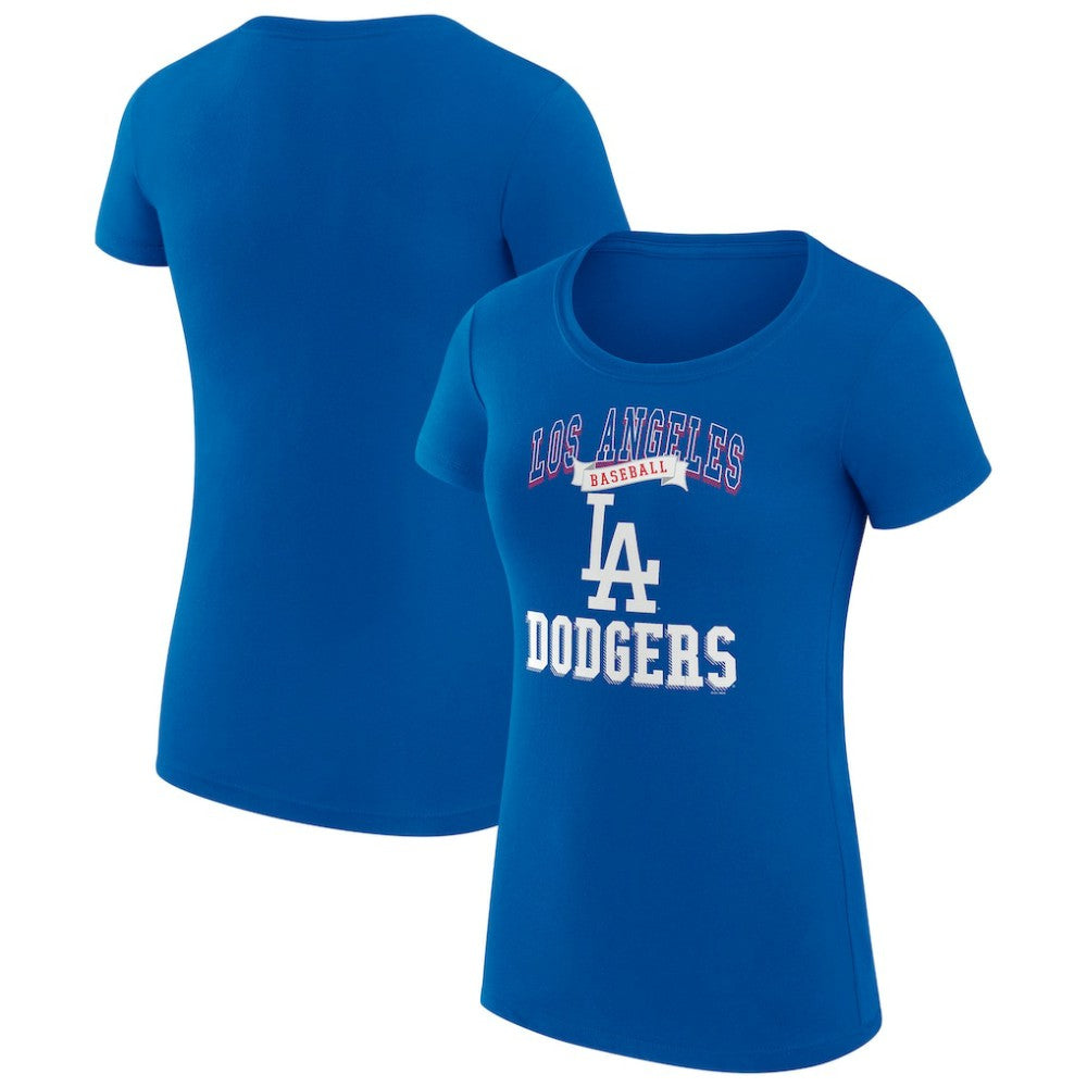 Los Angeles Dodgers G-III 4Her by Carl Banks Women's Super-Slim Fit Lightweight Team Logo Graphic T-Shirt Discount