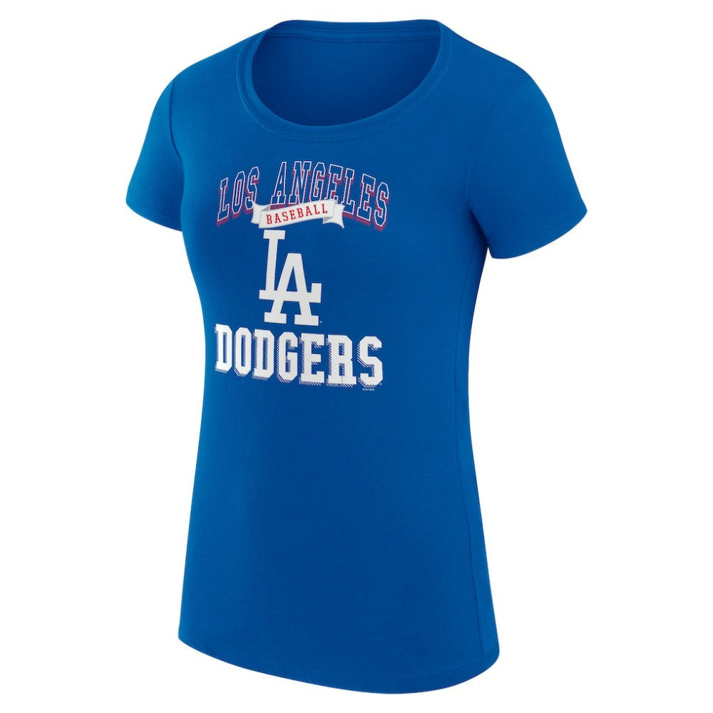 Los Angeles Dodgers G-III 4Her by Carl Banks Women's Super-Slim Fit Lightweight Team Logo Graphic T-Shirt Discount