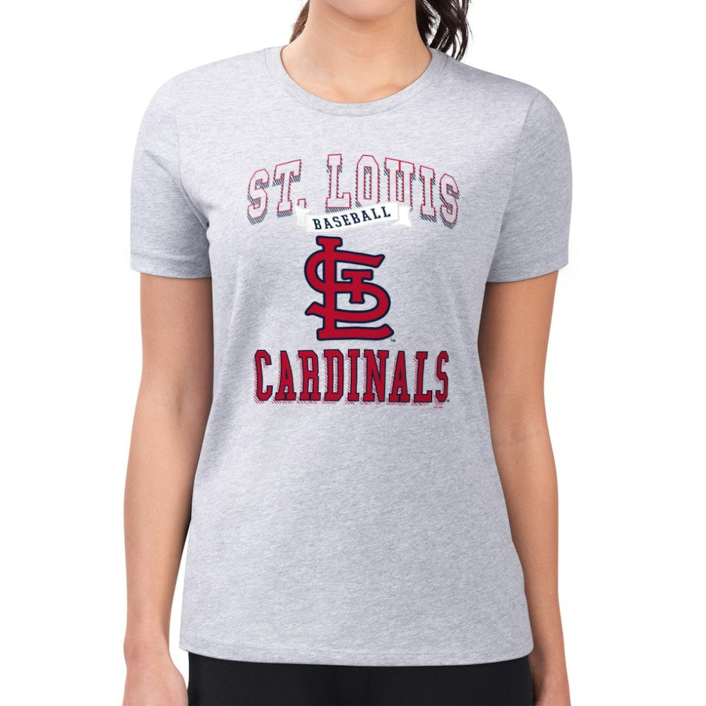 St. Louis Cardinals G-III 4Her by Carl Banks Women's Super-Slim Fit Lightweight Team Logo Graphic T-Shirt Outlet