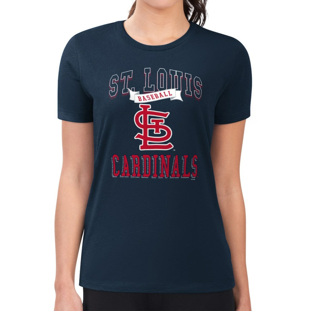 St. Louis Cardinals G-III 4Her by Carl Banks Women's Super-Slim Fit Lightweight Team Logo Graphic T-Shirt Sale