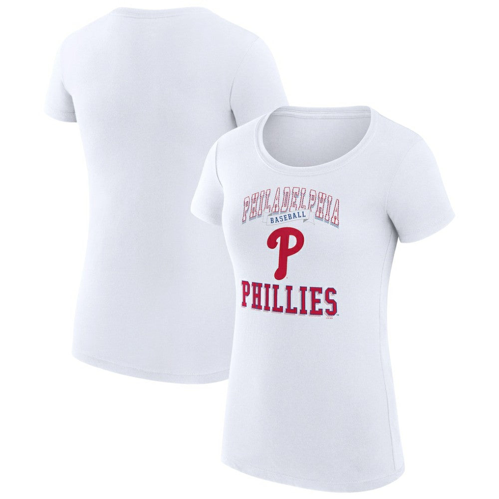 Philadelphia Phillies G-III 4Her by Carl Banks Women's Super-Slim Fit Lightweight Team Logo Graphic T-Shirt Discount