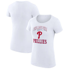 Philadelphia Phillies G-III 4Her by Carl Banks Women's Super-Slim Fit Lightweight Team Logo Graphic T-Shirt Discount
