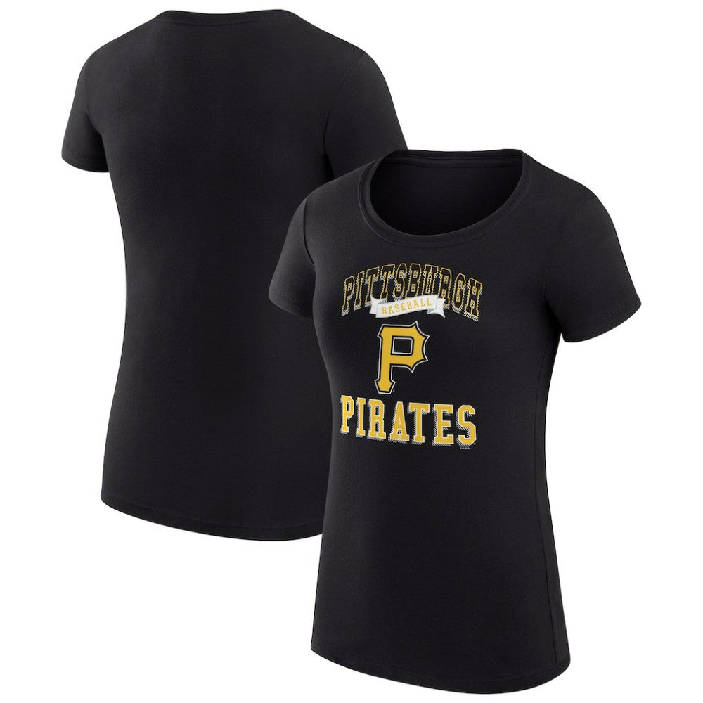 Pittsburgh Pirates G-III 4Her by Carl Banks Women's Super-Slim Fit Lightweight Team Logo Graphic T-Shirt Outlet
