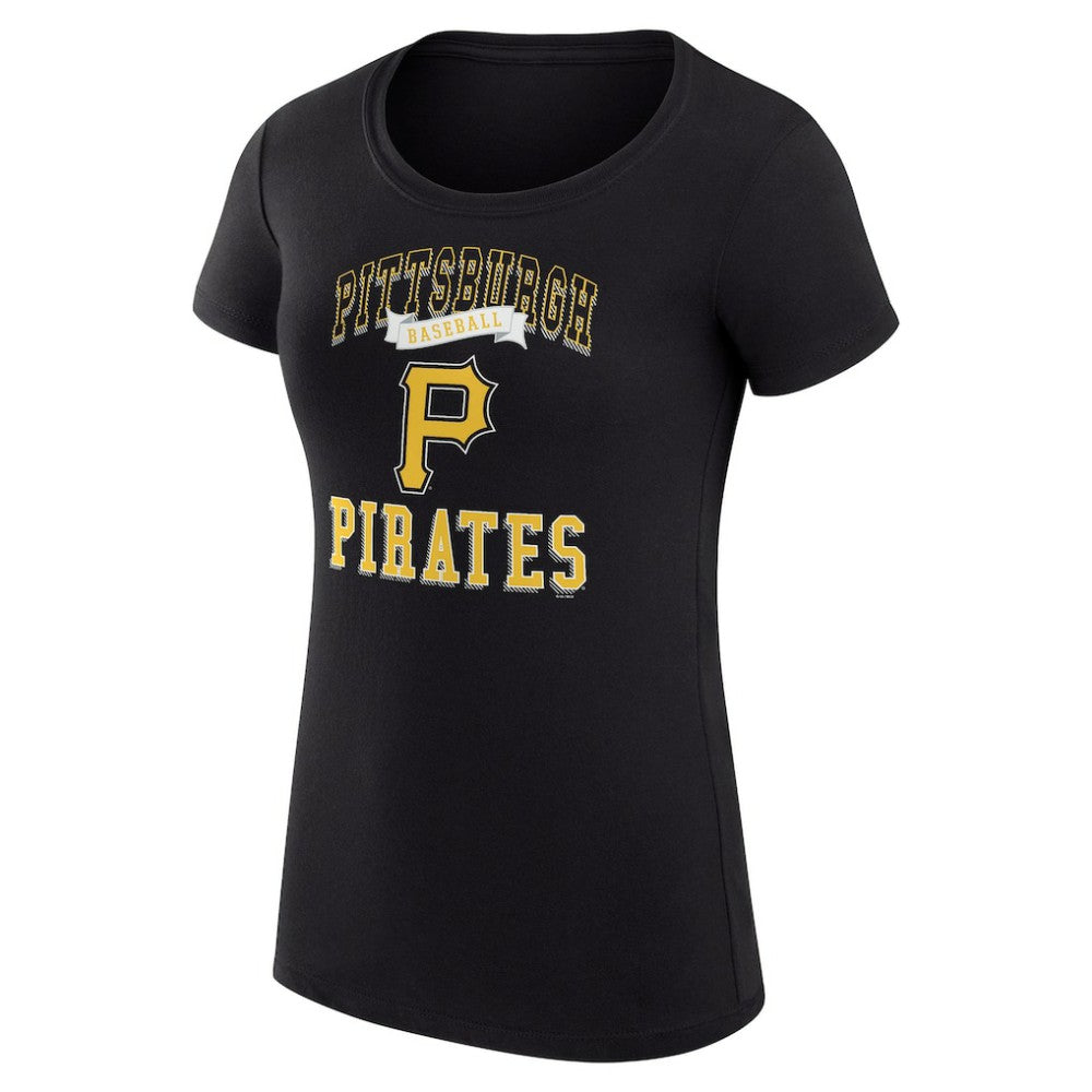 Pittsburgh Pirates G-III 4Her by Carl Banks Women's Super-Slim Fit Lightweight Team Logo Graphic T-Shirt Outlet