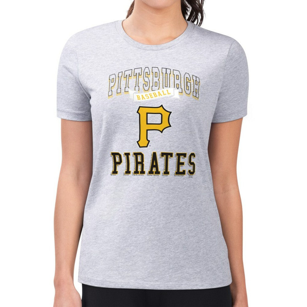Pittsburgh Pirates G-III 4Her by Carl Banks Women's Super-Slim Fit Lightweight Team Logo Graphic T-Shirt for sale