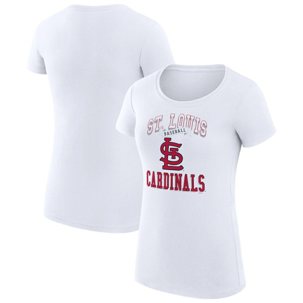 St. Louis Cardinals G-III 4Her by Carl Banks Women's Super-Slim Fit Lightweight Team Logo Graphic T-Shirt Outlet