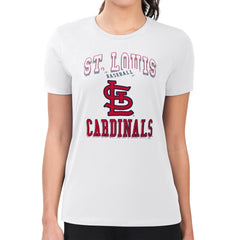 St. Louis Cardinals G-III 4Her by Carl Banks Women's Super-Slim Fit Lightweight Team Logo Graphic T-Shirt Outlet