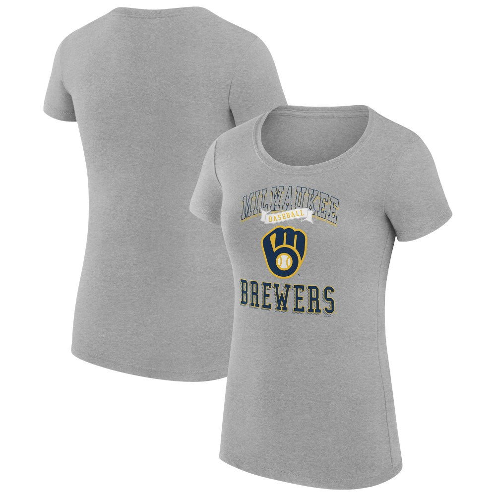 Milwaukee Brewers G-III 4Her by Carl Banks Women's Super-Slim Fit Lightweight Team Logo Graphic T-Shirt Sale