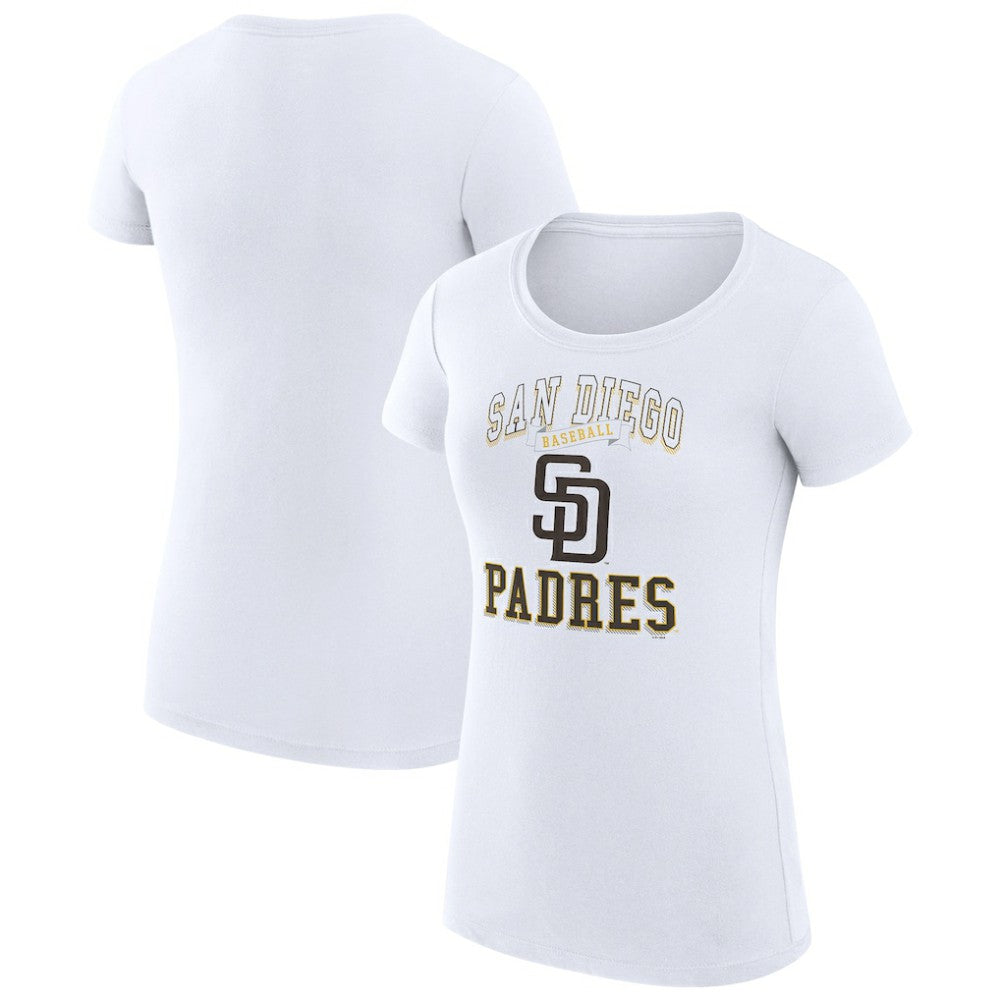 San Diego Padres G-III 4Her by Carl Banks Women's Super-Slim Fit Lightweight Team Logo Graphic T-Shirt Outlet