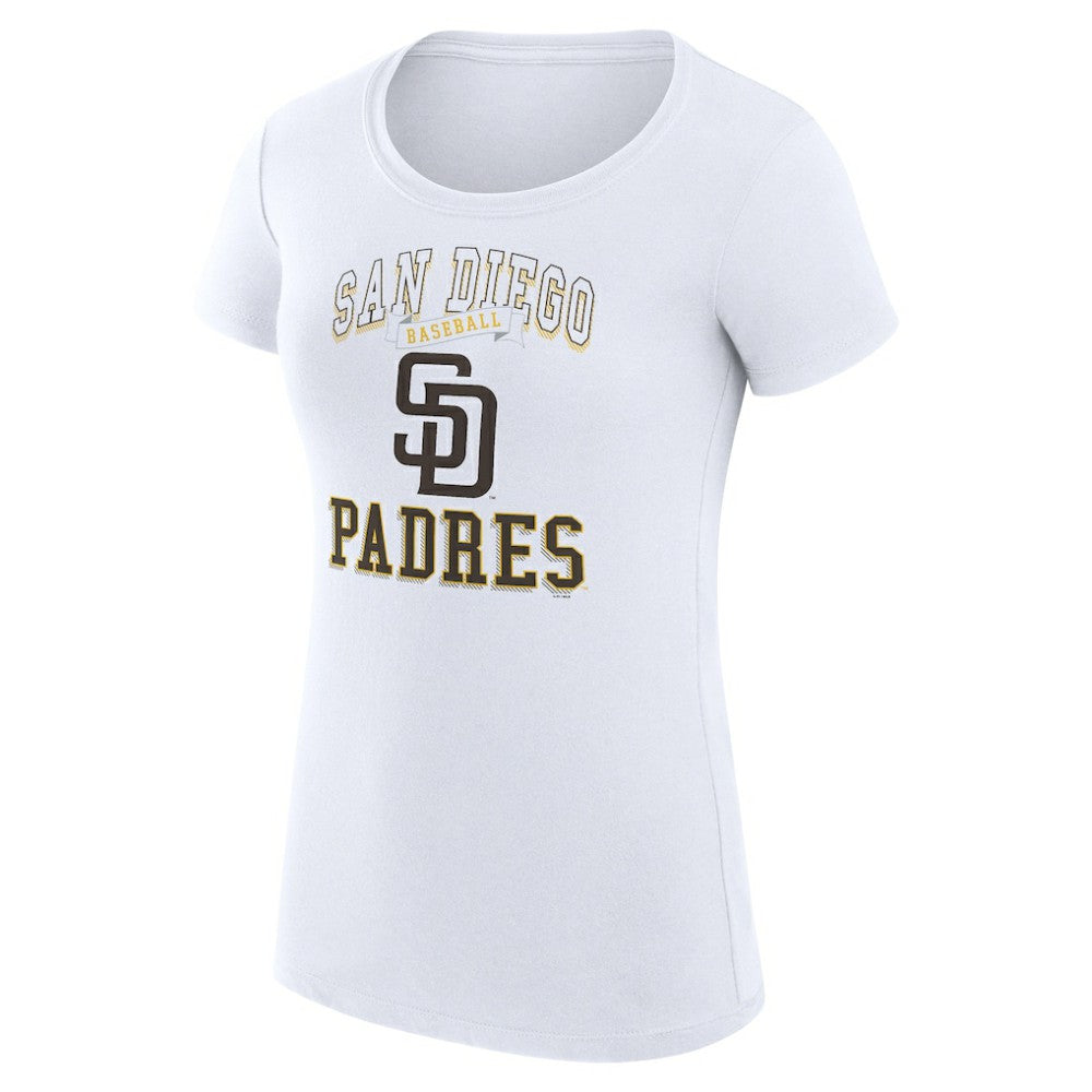 San Diego Padres G-III 4Her by Carl Banks Women's Super-Slim Fit Lightweight Team Logo Graphic T-Shirt Outlet