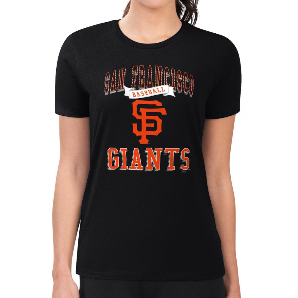 San Francisco Giants G-III 4Her by Carl Banks Women's Super-Slim Fit Lightweight Team Logo Graphic T-Shirt Near Me