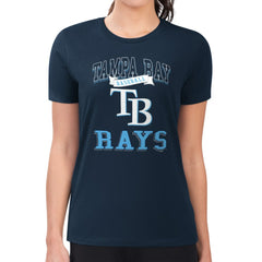Tampa Bay Rays G-III 4Her by Carl Banks Women's Super-Slim Fit Lightweight Team Logo Graphic T-Shirt Online