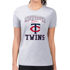 Minnesota Twins G-III 4Her by Carl Banks Women's Super-Slim Fit Lightweight Team Logo Graphic T-Shirt Online