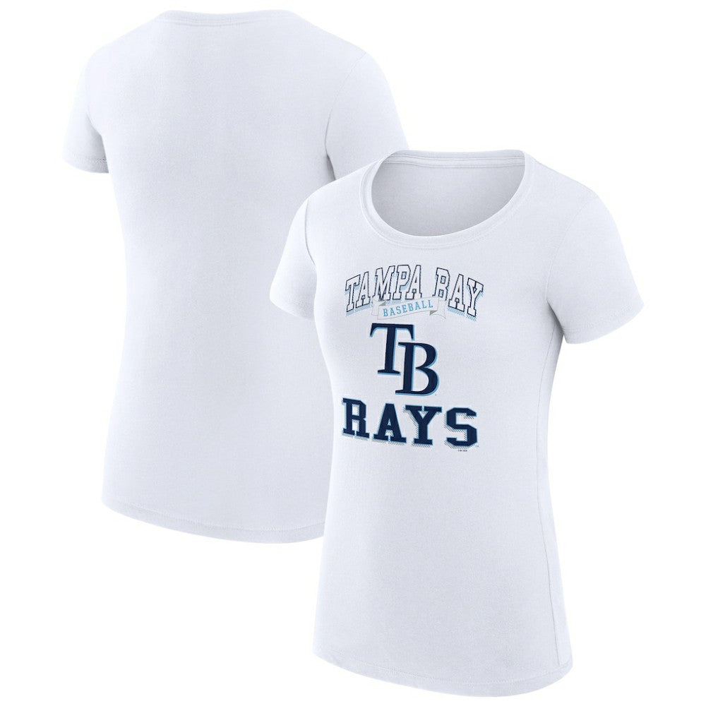 Tampa Bay Rays G-III 4Her by Carl Banks Women's Super-Slim Fit Lightweight Team Logo Graphic T-Shirt Outlet