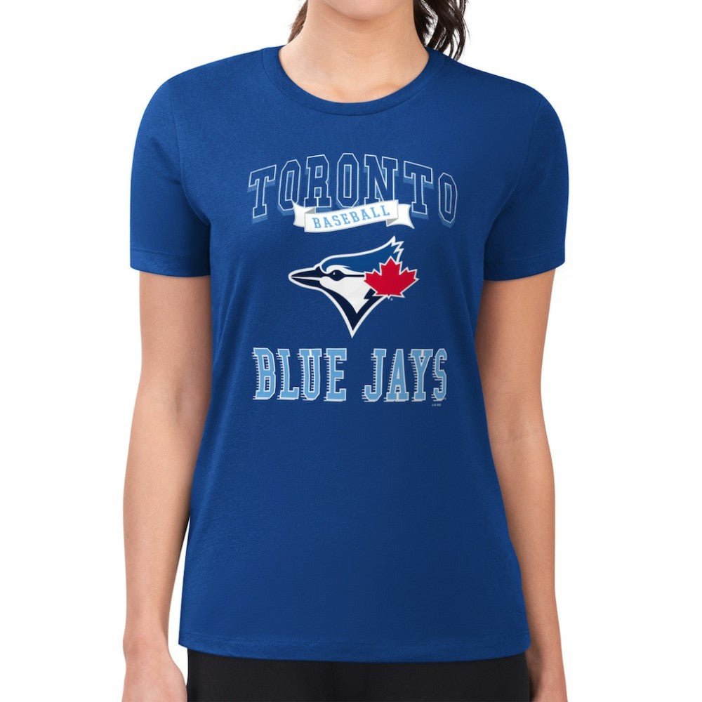 Toronto Blue Jays G-III 4Her by Carl Banks Women's Super-Slim Fit Lightweight Team Logo Graphic T-Shirt for sale