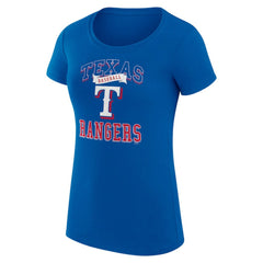 Texas Rangers G-III 4Her by Carl Banks Women's Super-Slim Fit Lightweight Team Logo Graphic T-Shirt Online
