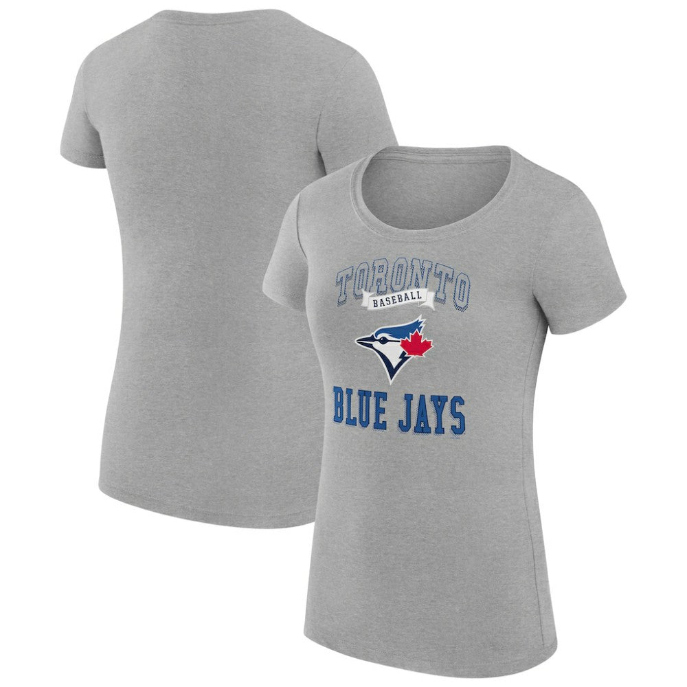 Toronto Blue Jays G-III 4Her by Carl Banks Women's Super-Slim Fit Lightweight Team Logo Graphic T-Shirt Outlet