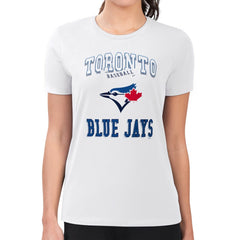 Toronto Blue Jays G-III 4Her by Carl Banks Women's Super-Slim Fit Lightweight Team Logo Graphic T-Shirt for sale