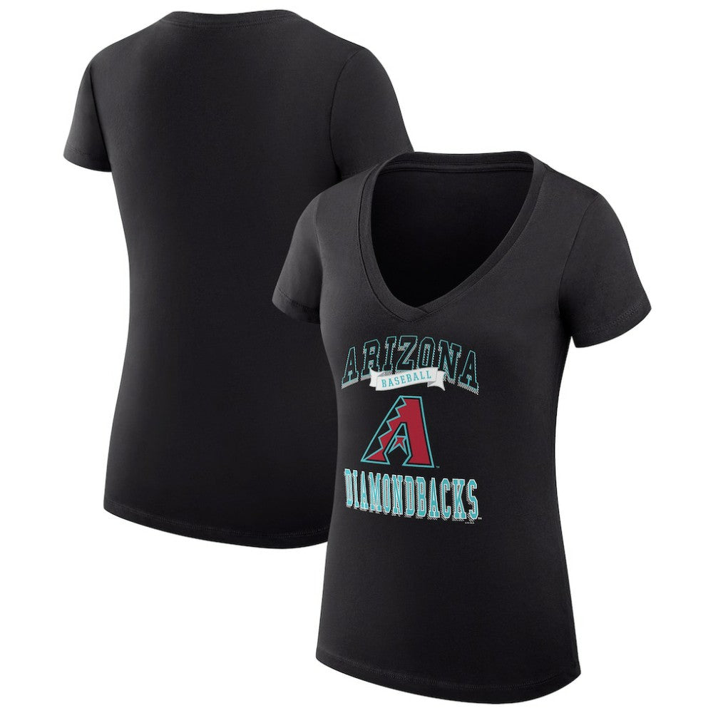 Arizona Diamondbacks G-III 4Her by Carl Banks Women's Super-Slim Fit Lightweight Team Logo Graphic V-Neck T-Shirt Near Me