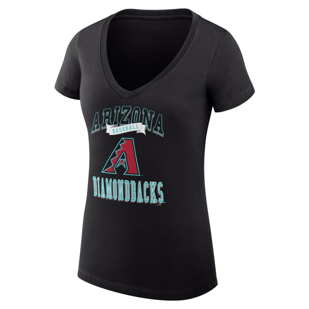 Arizona Diamondbacks G-III 4Her by Carl Banks Women's Super-Slim Fit Lightweight Team Logo Graphic V-Neck T-Shirt Near Me