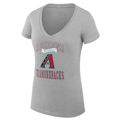 Arizona Diamondbacks G-III 4Her by Carl Banks Women's Super-Slim Fit Lightweight Team Logo Graphic V-Neck T-Shirt Discount