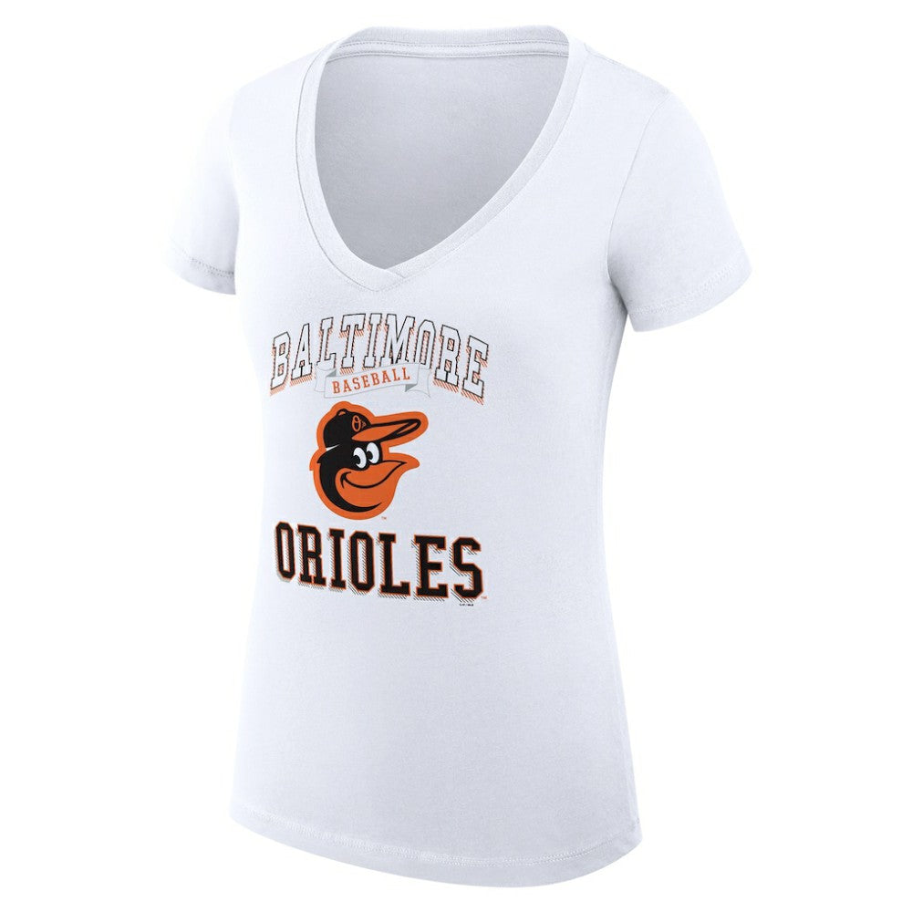 Baltimore Orioles G-III 4Her by Carl Banks Women's Super-Slim Fit Lightweight Team Logo Graphic V-Neck T-Shirt Near Me