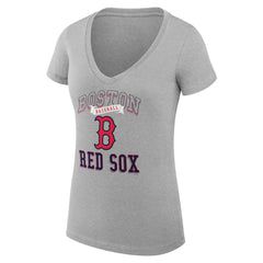 Boston Red Sox G-III 4Her by Carl Banks Women's Super-Slim Fit Lightweight Team Logo Graphic V-Neck T-Shirt Sale