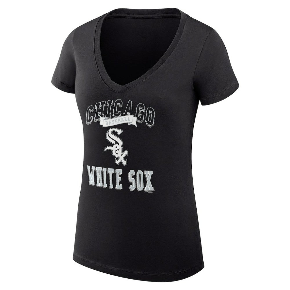 Chicago White Sox G-III 4Her by Carl Banks Women's Super-Slim Fit Lightweight Team Logo Graphic V-Neck T-Shirt Online
